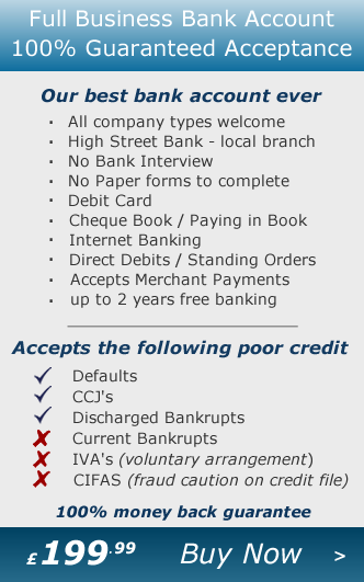 Business Bank Account - Guaranteed Business Bank Account